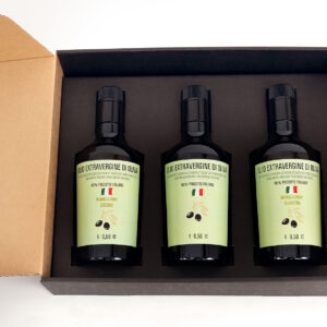 Cofanetto regalo – 3 Bottiglie da 500 ml di olio extravergine di oliva